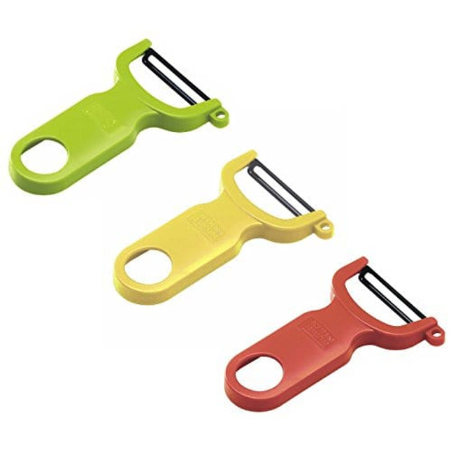 Kuhn Rikon Original Swiss Peeler 3-Pack Red/Green/Yellow