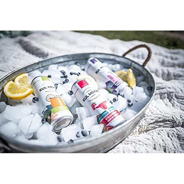 KUL MOCKS - Craft Mocktails | Ready-to-Drink Non-Alcoholic Cocktails | 0.00% ABV | Award Winning | Mock Mule, Strawberry Mock-arita, Blackberry Mock-jito | Variety - 24 Pack