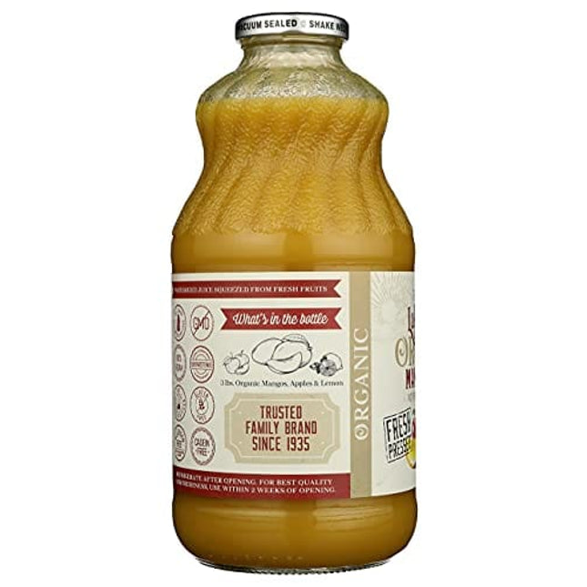 Lakewood Organic Mango Juice, 32 Fl Oz (Pack of 6)