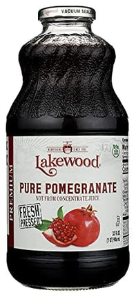 Lakewood PURE Pomegranate Juice, 32 Fl Oz (Pack of 6)