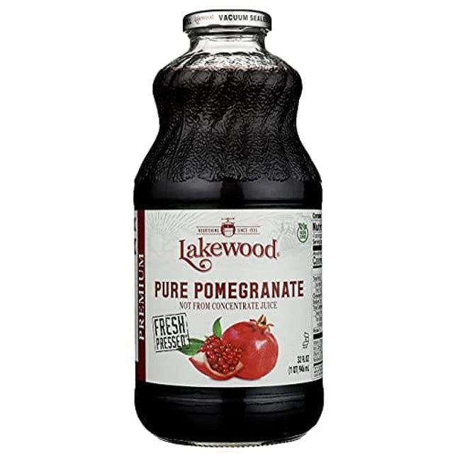 Lakewood PURE Pomegranate Juice, 32 Fl Oz (Pack of 6)