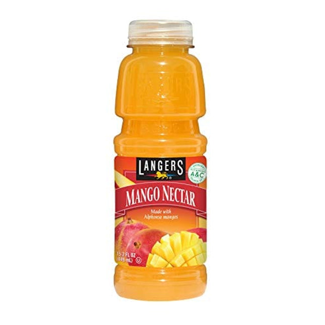 Langers Juice, Mango Nectar, 15.2 Ounce (Pack of 12)