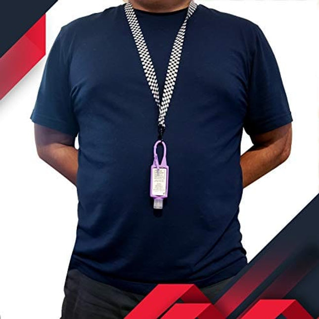 Security Lanyard with Safety Breakaway and Metal Clasp - ID Holder for Officer Bouncer Guard Staff Men Women - ID Badge Holder for Campus Event Concert Party Birthday (Black 1 Lanyard)