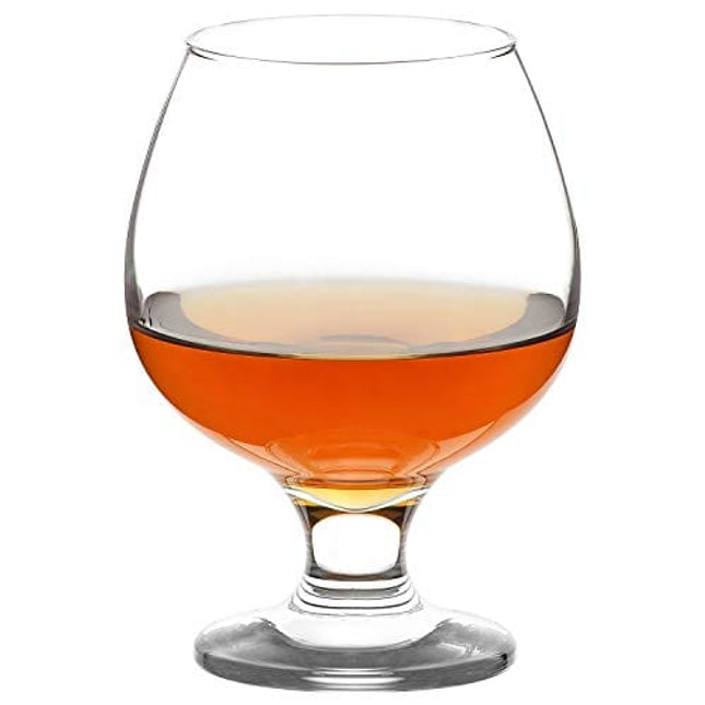 lav Brandy Snifters Set of 6 - Cognac Glasses 13.25 Oz - Brandy Glasses for Spirits - Clear Drinking Glass Snifters - Short Beer Tasting Glasses,Father's Day Gift - Made in Europe