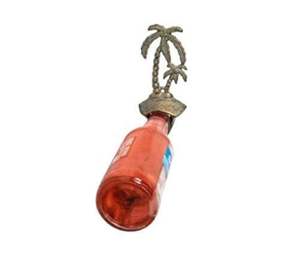 Wall Mounted Palm Tree Bottle Opener Green Veritas Cast Iron Mounting Hardware Included 6723