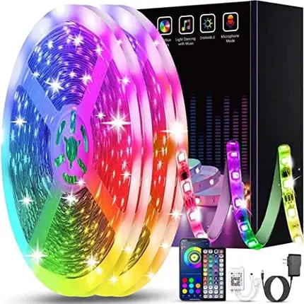Led Lights for Bedroom 100ft, LEELEBERD LED Lights with Remote and App Control Sync to Music 5050 RGB LED Strip Lights, LED Lights for Room Party Decoration