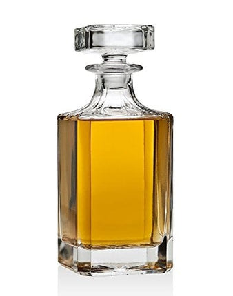 Lefonte Whiskey Decanter for Liquor Scotch Bourbon Vodka or Wine - 750ml