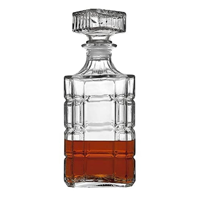 Lefonte Whiskey Decanter, Whiskey Decanter for Scotch Liquor Bourbon or Wine - 750ml