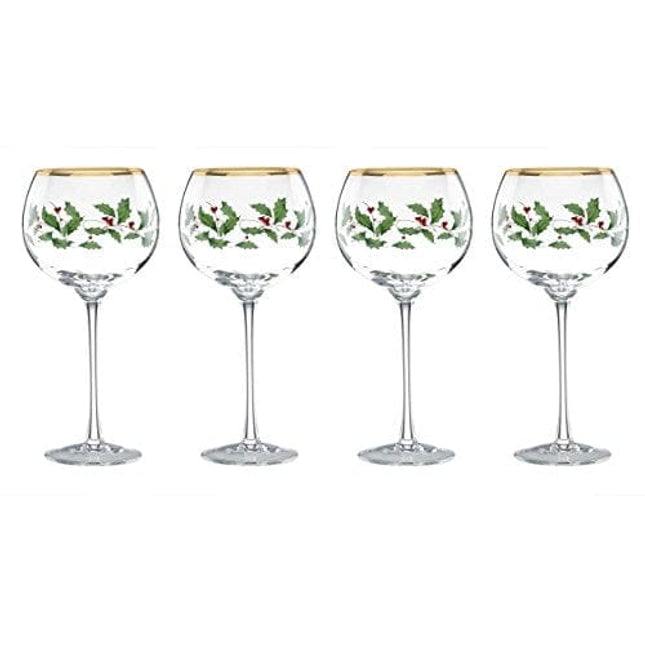 Lenox Holiday 4-Piece Wine Glass Set