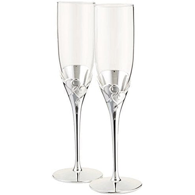 Lenox True Love Glass Flute Pair Clear, 1.25 LB