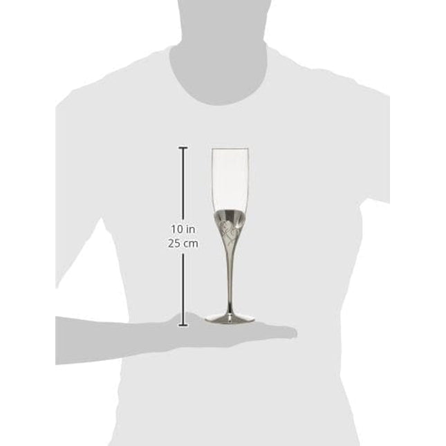 Lenox True Love Glass Flute Pair Clear, 1.25 LB