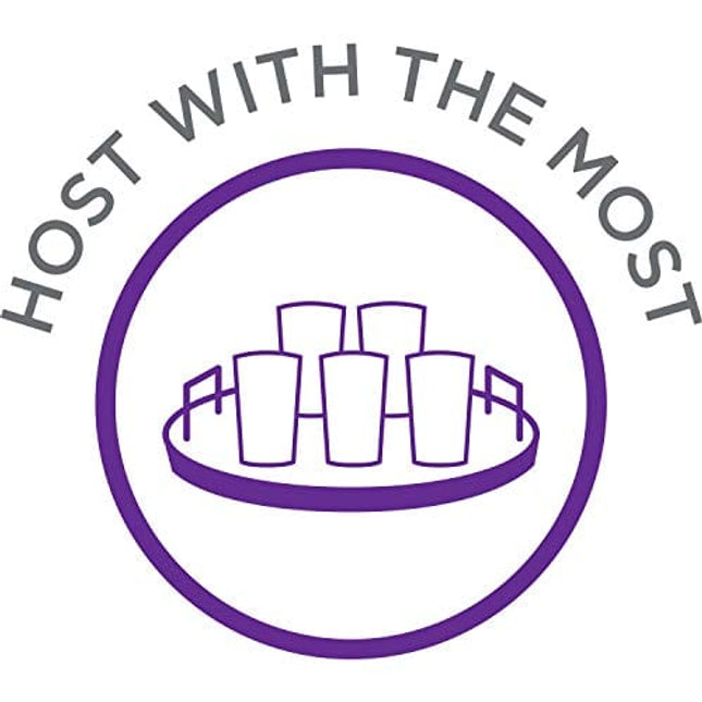 Libbey Classic Goblet Party Glasses, 16.25-ounce, Set of 12