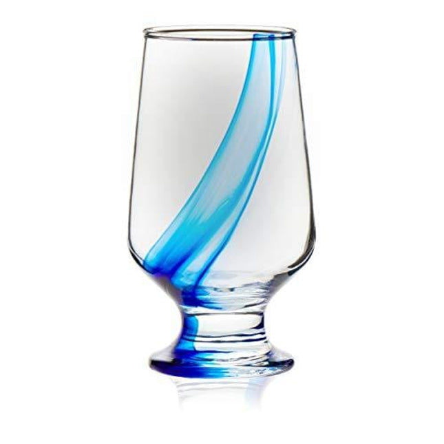 Libbey Blue Ribbon Goblet Beverage Glasses, 12.8-ounce, Set of 8