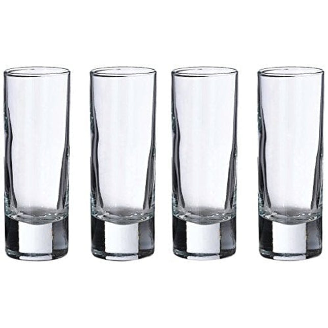 Lillian Rose Set of 4 Tall Shot Glasses, 4 Count (Pack of 1), Clear