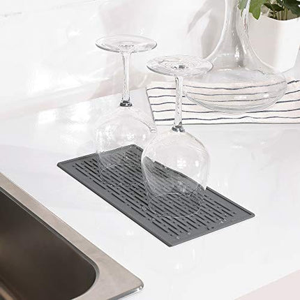 LIMNUO Silicone Dish Drying Mat Easy Clean Dishwasher,Non-Slip,Safe Heat Resistant Trivet