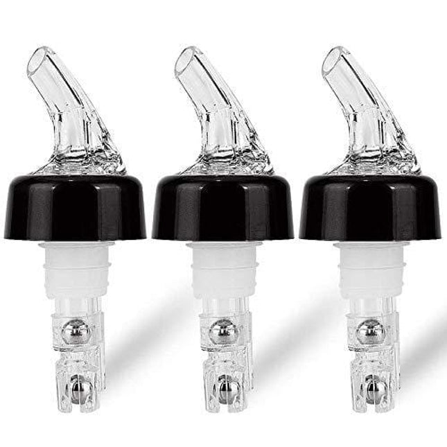 Automatic Measured Bottle Pourer - Pack of 3, 1 oz (30 mL) Quick Shot Spirit Measure Pourer Drinks Wine Cocktail Dispenser Home Bar Tools - PORE0016 (3)