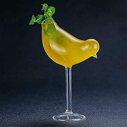 Novelty Cocktail Glasses Set Of 2 Martini Glasses 150 Ml Unique Bird  Drinking Cups