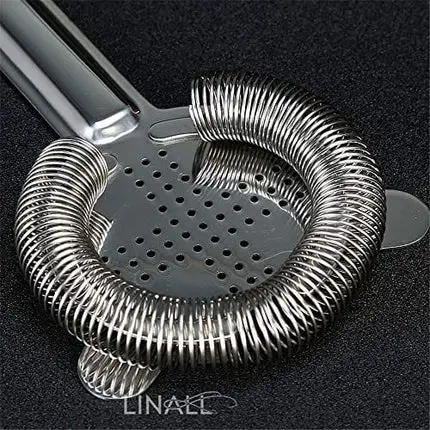 Cocktail Strainer Stainless Steel - Bar Strainer for Professional Bartenders and Cocktail, Shaker Mixer Filter Drink Bars Bartender Cocktail Ice Colander Tool - CTSN0001 (Silver)