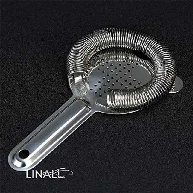 Cocktail Strainer Stainless Steel - Bar Strainer for Professional Bartenders and Cocktail, Shaker Mixer Filter Drink Bars Bartender Cocktail Ice Colander Tool - CTSN0001 (Silver)