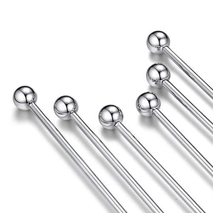 10PSC Premium Stainless Steel Coffee Stirrers Swizzle Sticks - Lotsun 7.5 Inches Coffee Cocktail Beverage Drink Stirrer Stick, Reusable Stir Sticks for Bar, Home, Office