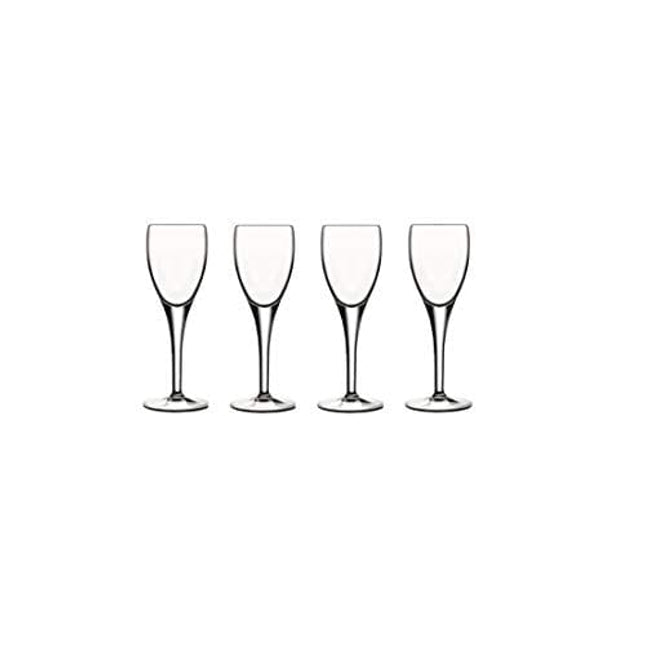 Luigi Bormioli Michelangelo 2.25 oz Liqueur Glasses (Set of 4), 4 Count (Pack of 1), Clear