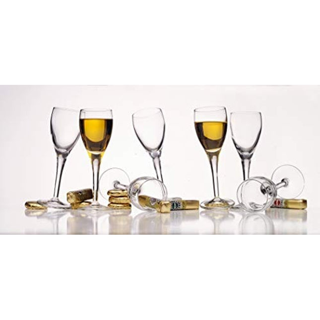 Luigi Bormioli Michelangelo 2.25 oz Liqueur Glasses (Set of 4), 4 Count (Pack of 1), Clear