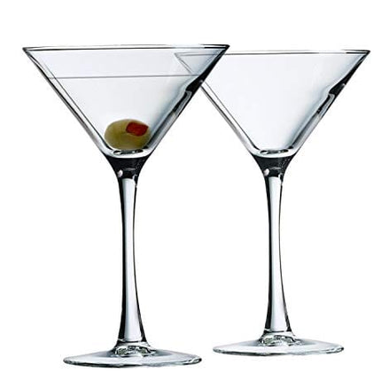 Luminarc Cachet 10 Ounce Martini 4-Piece Set, 4 Count (Pack of 1), Clear