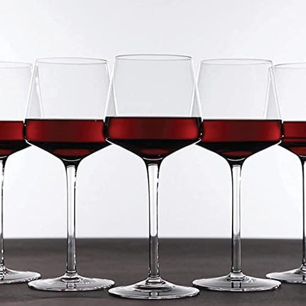 Luxbe - Crystal Wine Glasses 20.5-ounce, Set of 4 - Red or White Wine Large Glasses - Pinot Noir - Burgundy - Bordeaux - 600ml