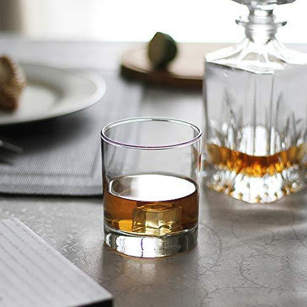 Whiskey Glasses,Set of 2,11 oz,Premium Scotch Glasses,Bourbon Glasses for Cocktails,Rock Style Old Fashioned Drinking Glassware,Perfect for Father's Day Gifts,Party,Bars, Restaurants and Home