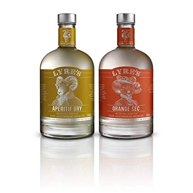 Lyre's Bianco Spritz Non-Alcoholic Set (Pack of 2) | Orange Sec (Triple Sec Style) & Aperitif Dry (Dry Vermouth Style) | Award Winning | 23.7 Fl Oz