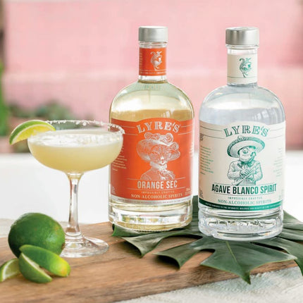 Lyre's Blanco Margarita Nonalcoholic Cocktail Set (2 pack), Agave Blanco (Tequila Style) and Orange Sec (Triple Sec Style)