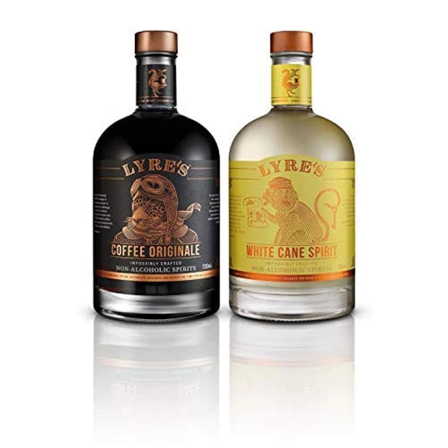 Lyre's Espresso Martini Non-Alcoholic Set (Pack of 2) | Coffee Originale (Coffee 'Liqueur' Style) & White Cane (White Rum Style) | Award Winning | 23.7 Fl Oz