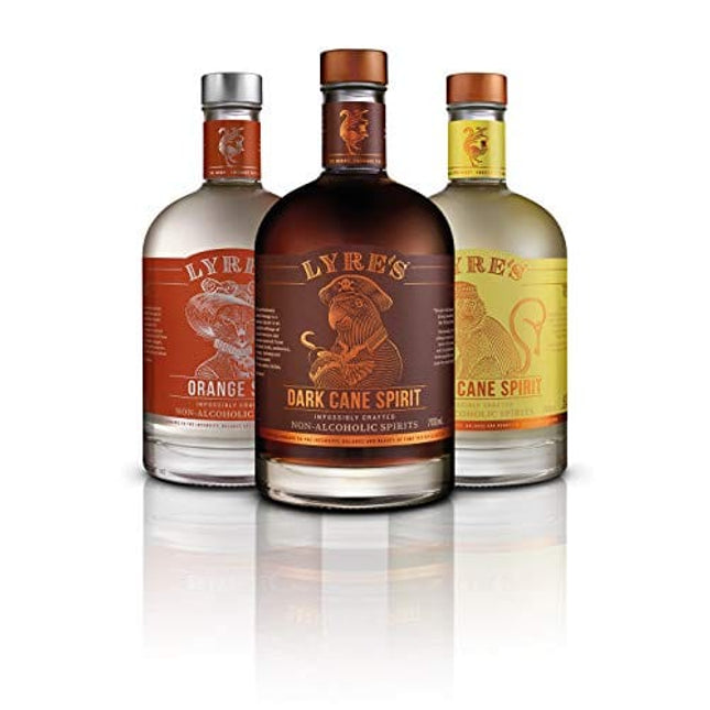 Lyre's Mai Tai Non-Alcoholic Set (Pack of 3) | Orange Sec (Triple Sec Style), White Cane (White Rum Style) & Dark Cane (Dark Rum Style) | Award Winning | 23.7 Fl Oz