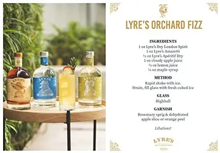Lyre's Orchard Fizz Non-Alcoholic Set (Pack of 3) | Dry London (Gin Style), Amaretti (Amaretto Style) & Aperitif Dry (Dry Vermouth Style) | Award Winning | 23.7 Fl Oz