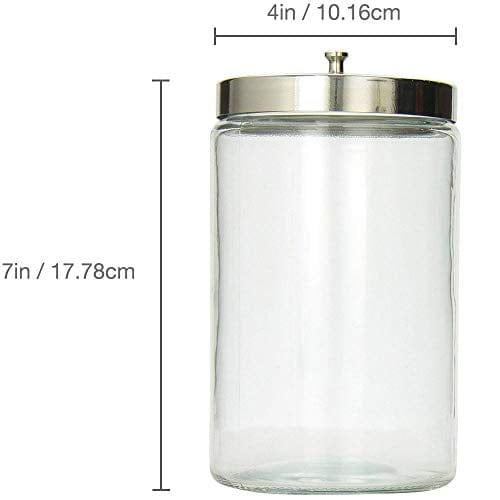 16oz DIY Magnetic Spice Jar Glass Container w/ Airtight Lid and Band -  Ideal for Meal Prep, Overnight Oats, Jelly, Jam, Honey, Candles, Crafts,  Wedding Favors (16 Pcs) by NutriChef 