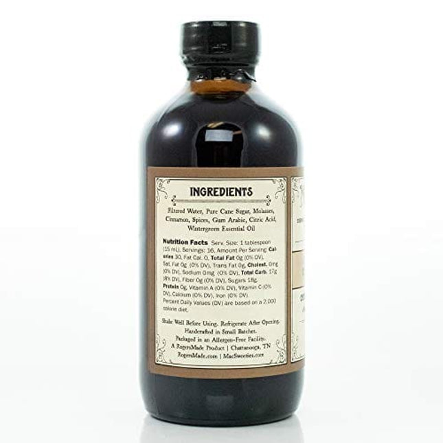 MacSweeties Cocktail Syrups & Bitters - Root Beer Cocktail And Soda Syrup Flavor - Premium Cocktail Mix For a Root Beer Fizz - Simple Syrup for Cocktails - 236ml / 8 Ounce Bottle
