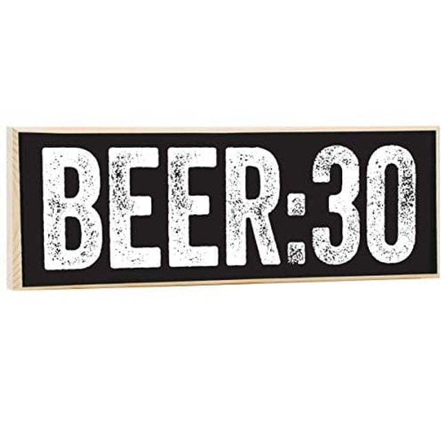 Make Em Laugh Beer:30 - Rustic Wooden Sign - Great Bar or Drinking Establishment Decor and Gift Under $15!