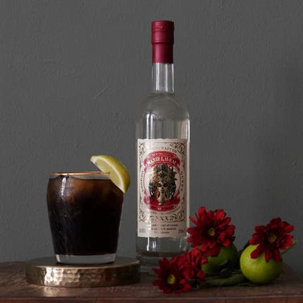 MARIE LAVEAU Non-Alcoholic Spiced Spirit - 16.9 Fl Oz Bottle - Vegan, Gluten Free - Smooth, Sweet, Warm - Non-alcoholic Rum Alternative for Drinks and Coctails
