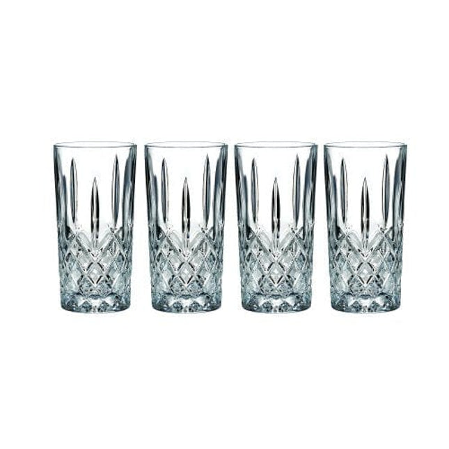 Marquis by Waterford Markham Highball Set of 4, 1 Count(Pack of 1), Clear