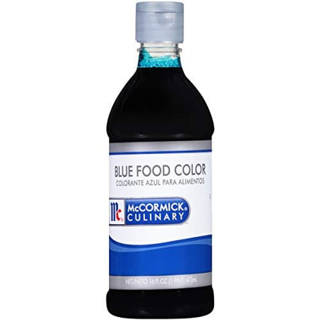 McCormick Culinary Blue Food Coloring, 16 fl oz - One 16 Fluid Ounce Bottle of Blue Food Coloring Liquid to Add Color to Cakes, Cookies, Icings and Fillings