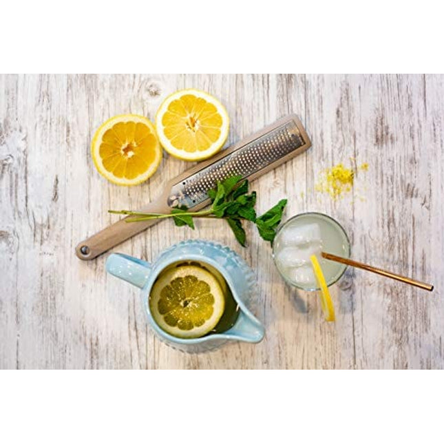 Microplane Ecograte Lemon Zester and Parmesan Cheese Grater (Dover Gray)