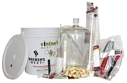 Midwest Homebrewing and Winemaking Supplies-HOZQ8-1644 Starter Equipment Kit w/ Better Bottle & Double Lever Corker