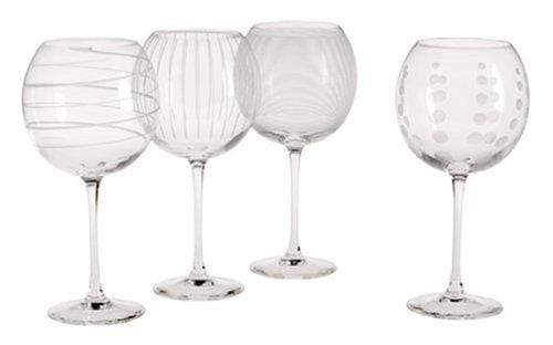 Mikasa Martini Glasses Cheers Set of 4 Etched Made in France 10 oz. New NO  BOX