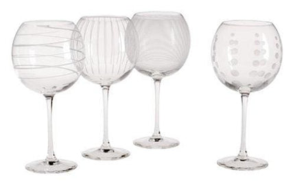 Mikasa Cheers Balloon Goblet Wine Glass, 24.5-Ounce, Set of 4