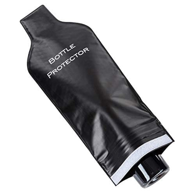 Reusable Wine Bottle Protector for Travel (4 Pack) - Wine Bags with Double Air Bubble Cushion Inner Skin and Leak Proof Exterior Ensures Safe Transportation in Luggage - Great Gift for Wine Lovers