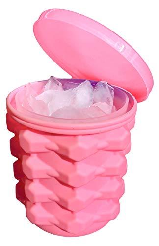Ice Cube Tray for Freezer with Bin: Easy Release 1Inch Ice Cube Maker with  Lid a