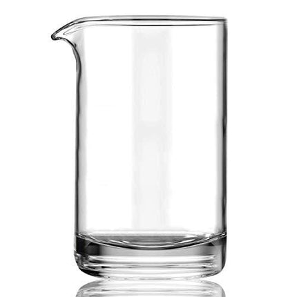 Cocktail Mixing Glass with Seamless and Handblown Construction - Plain Design…
