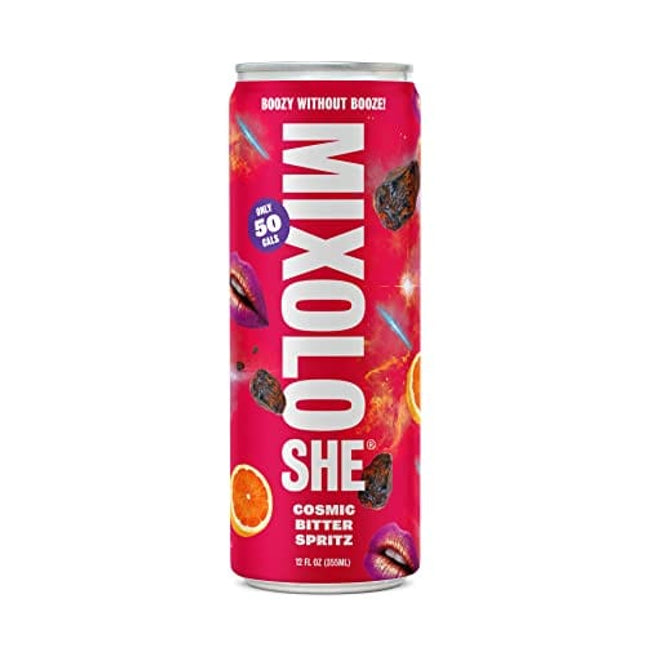 MIXOLOSHE | Cosmic Bitter Spritz |12-Pack | Non-Alcoholic Cocktail | Award Winning | Low Calorie Drink