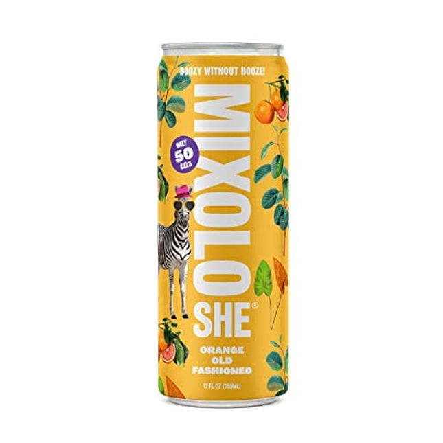 MIXOLOSHE | Orange Old Fashioned 12-Pack | Non-Alcoholic Cocktail | Award Winning | Low Calorie Drink