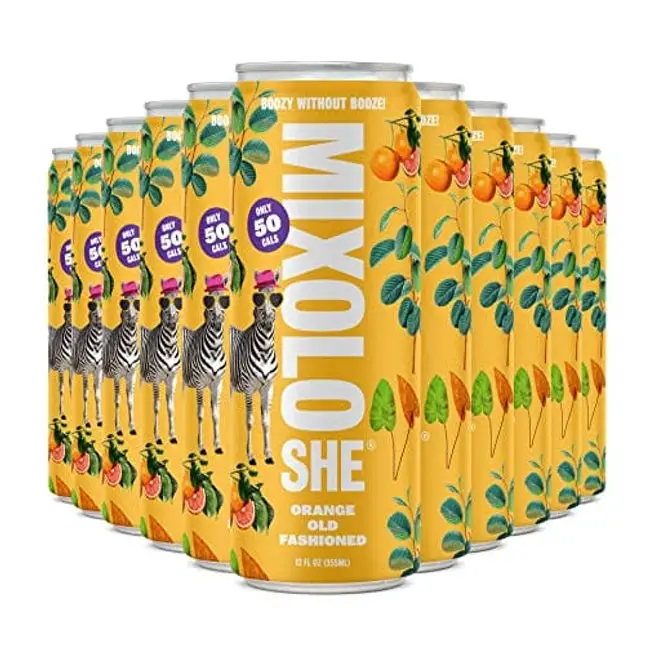 MIXOLOSHE | Orange Old Fashioned 12-Pack | Non-Alcoholic Cocktail | Award Winning | Low Calorie Drink
